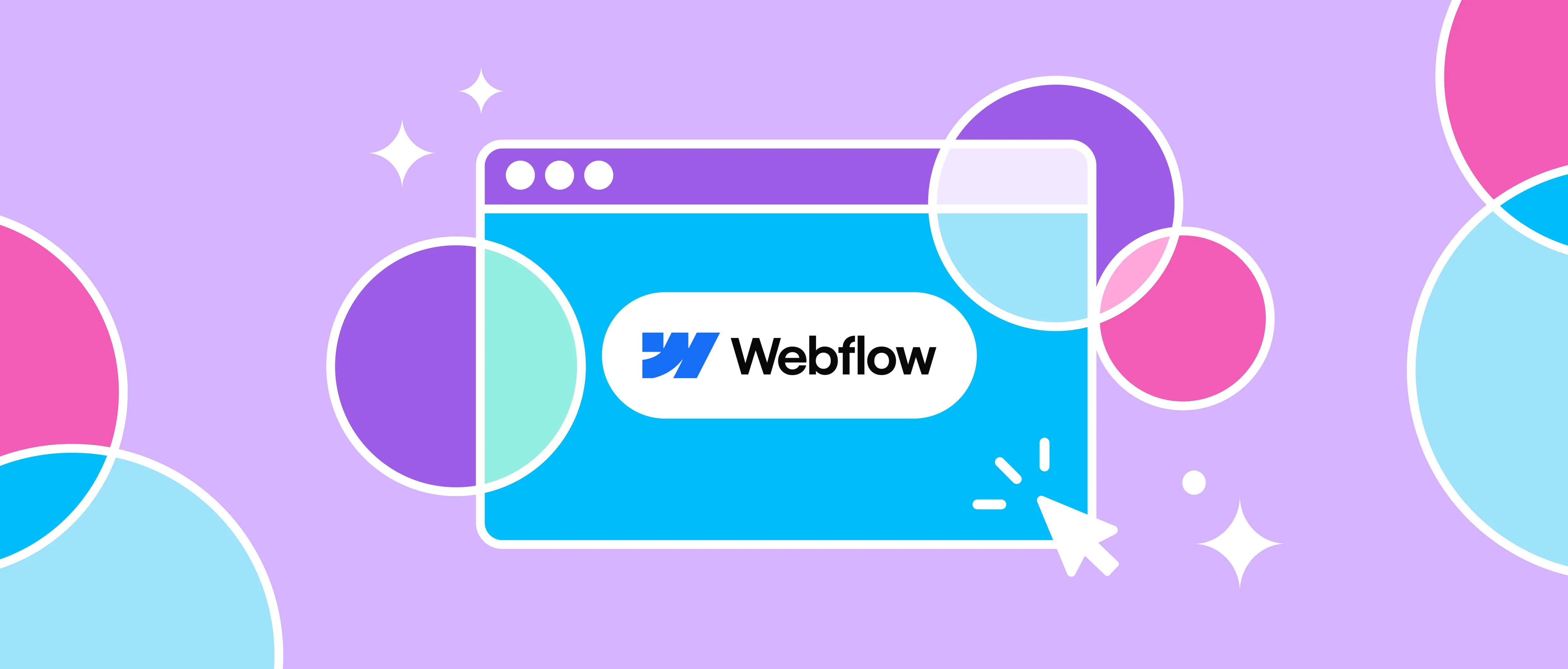 Logo Webflow przedstawione w przeglądarce.